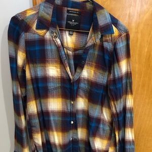 American Eagle Multi Color Flannel